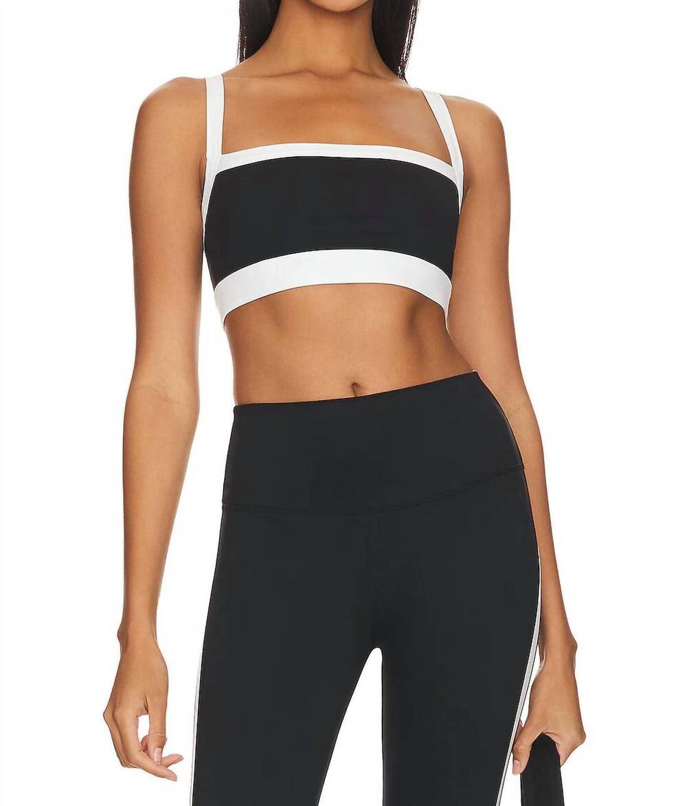 NEW SPLITS59 monah rigor bra in black white